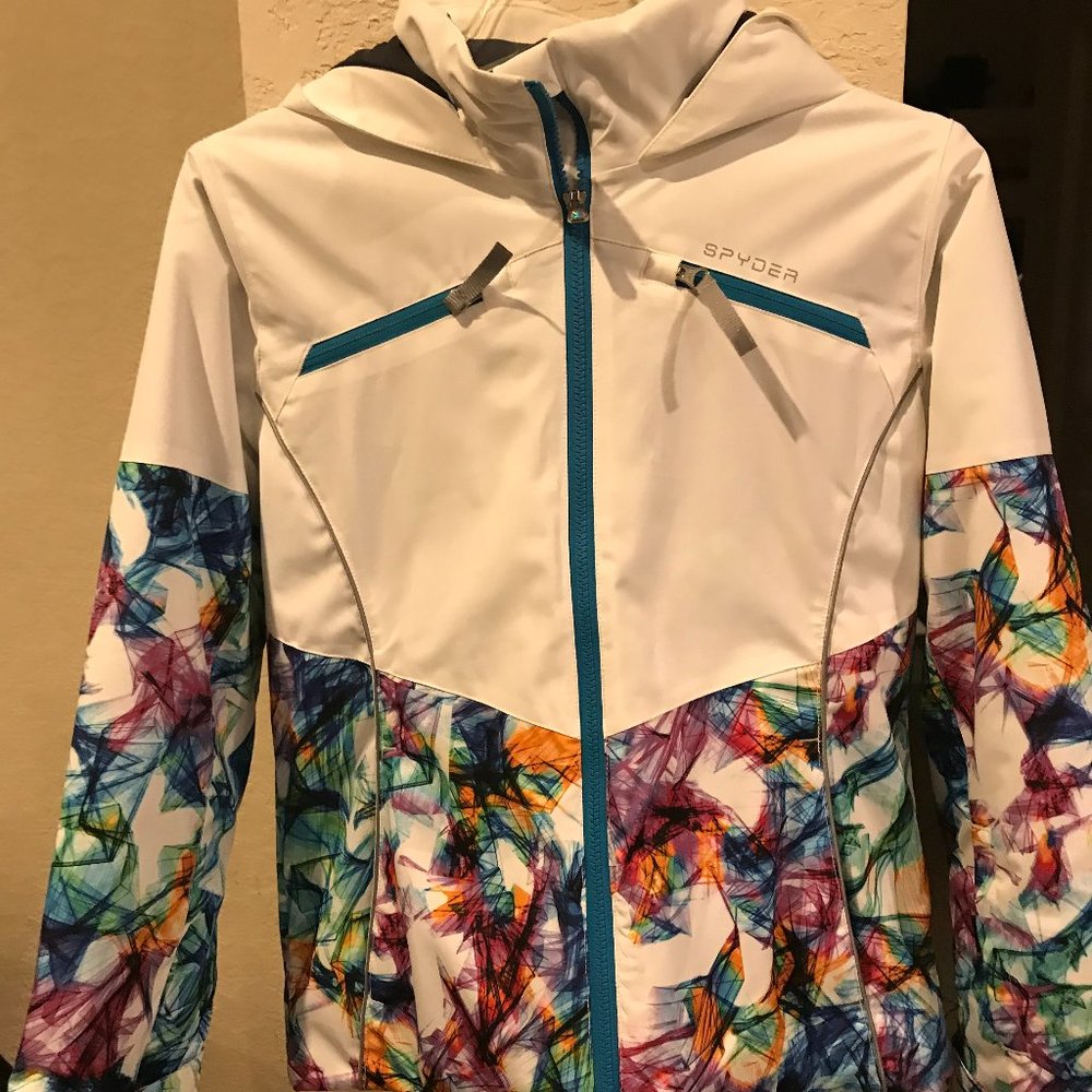 Spyder GIRLS CONQUER JACKET, Eureka Print SIZE 14 NWT